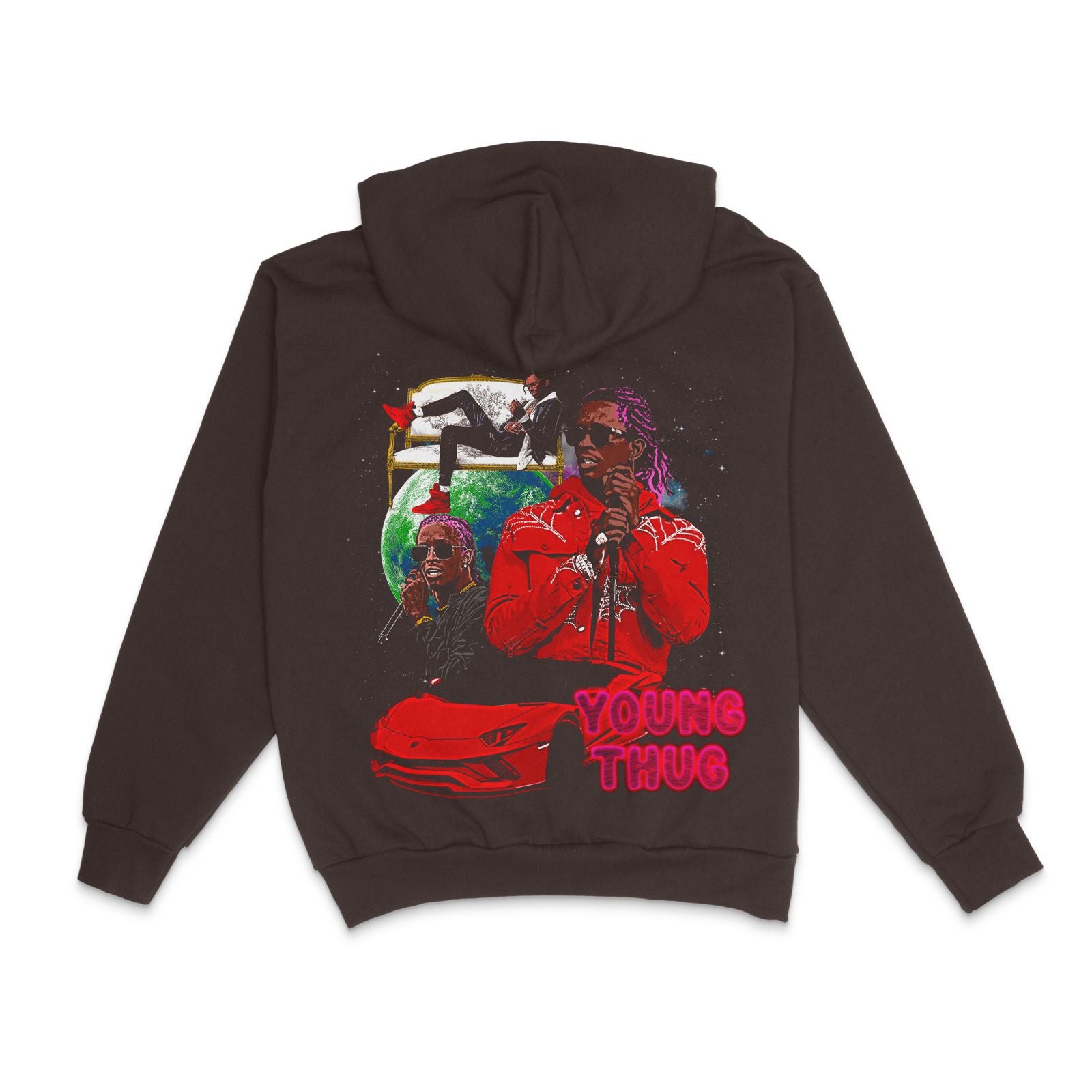 Young Thug Sp5der Vintage Pullover Hoodie | Heat Irvine