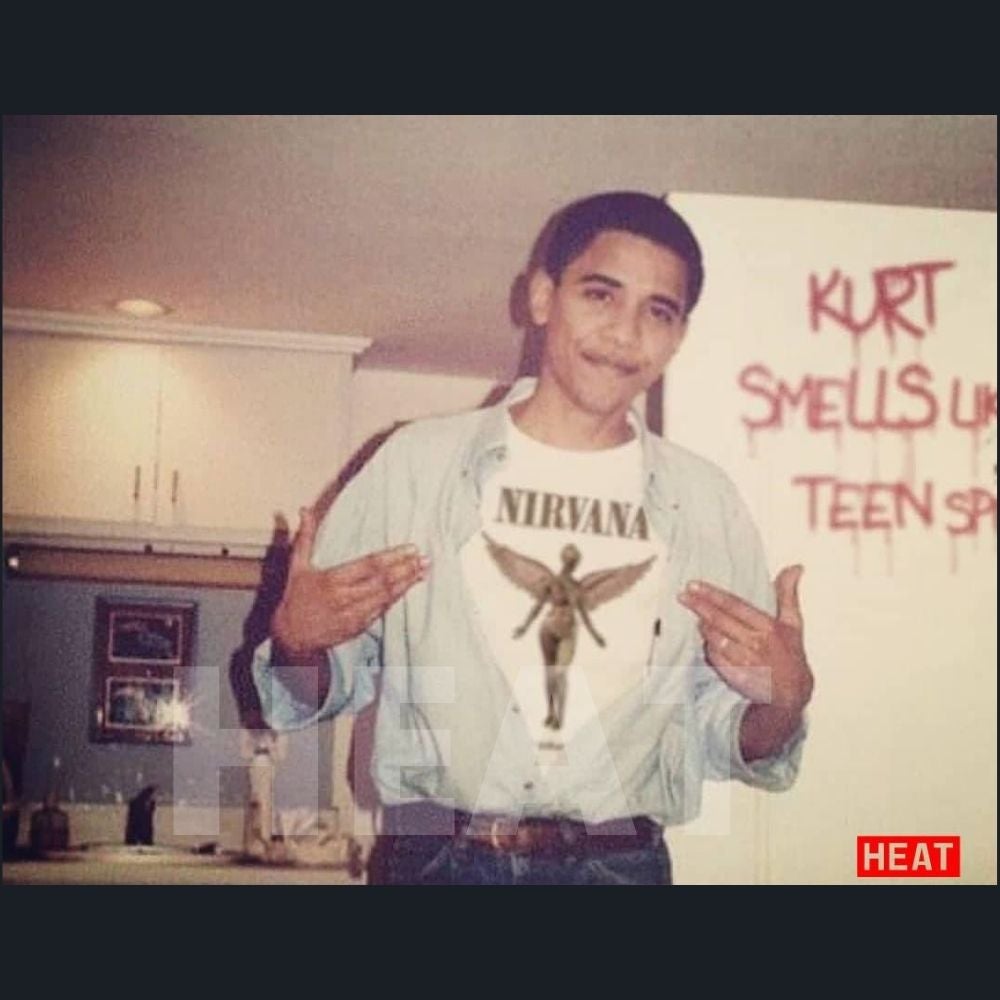 Obama nirvana shirt clearance