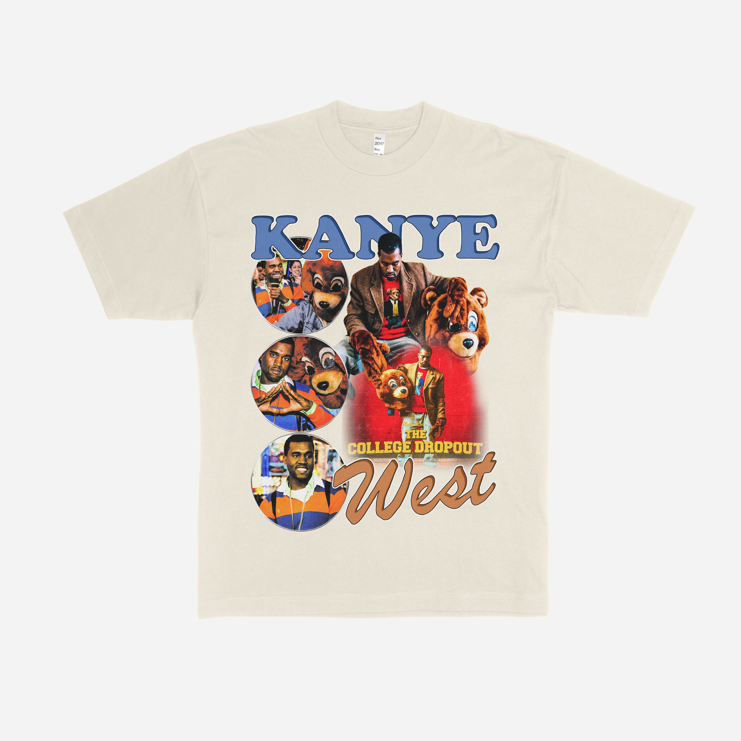 人気商品・限定商品ばかりの「超得 半額福袋」が販売開始 Kanye West Hot T-Shirt- Graphic Vintage Dropout College コレクション