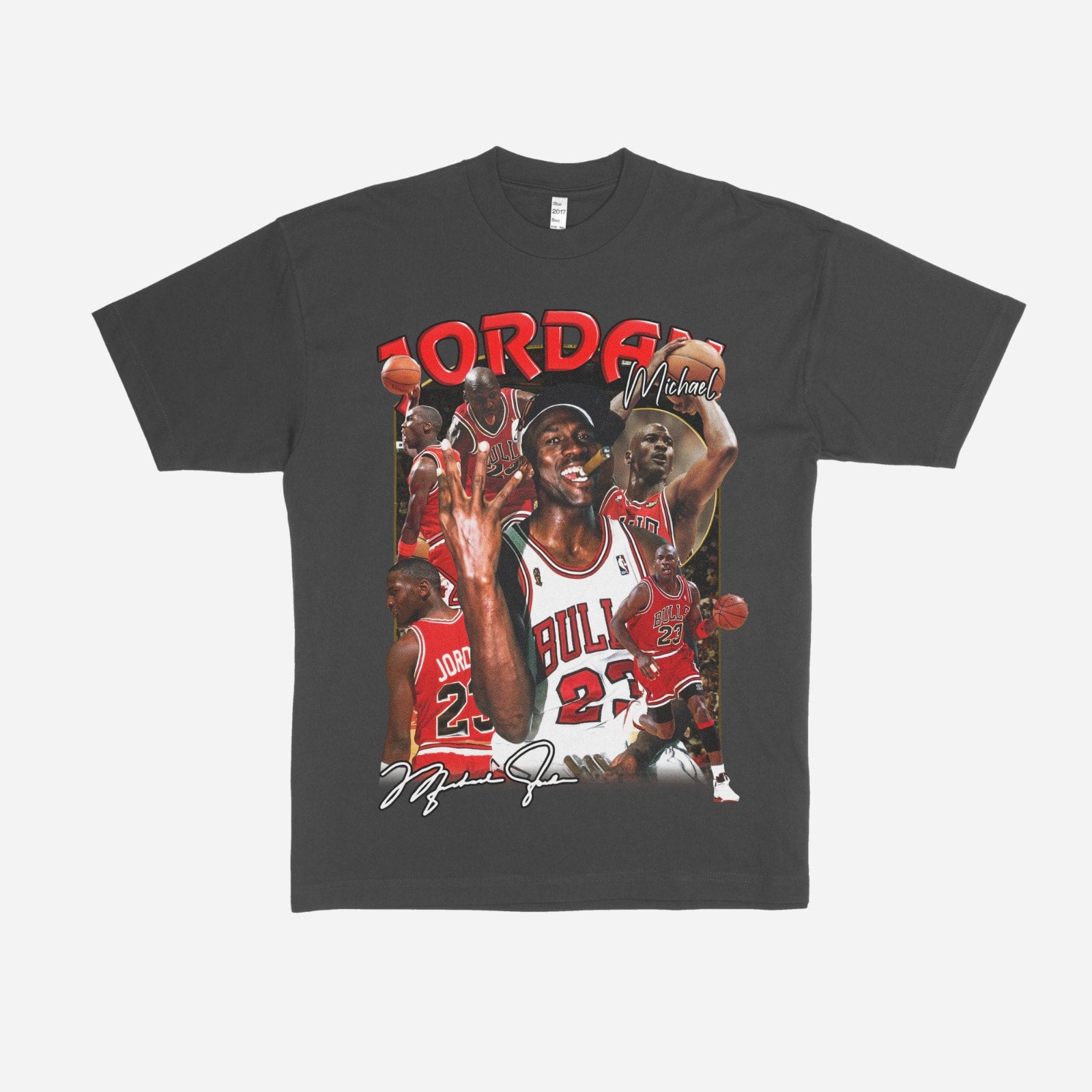 Signature Michael Jordan Vintage Graphic T Shirt Heat Irvine