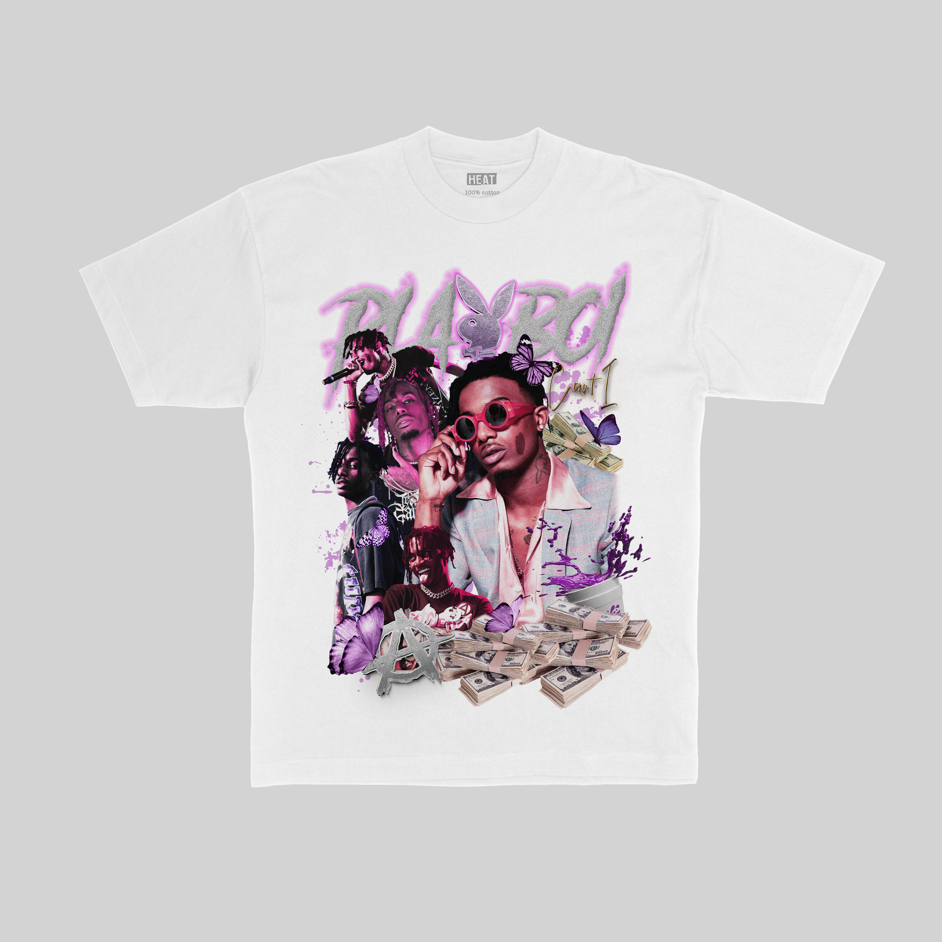 Playboi Carti Purple Diamonds Graphic T-Shirt