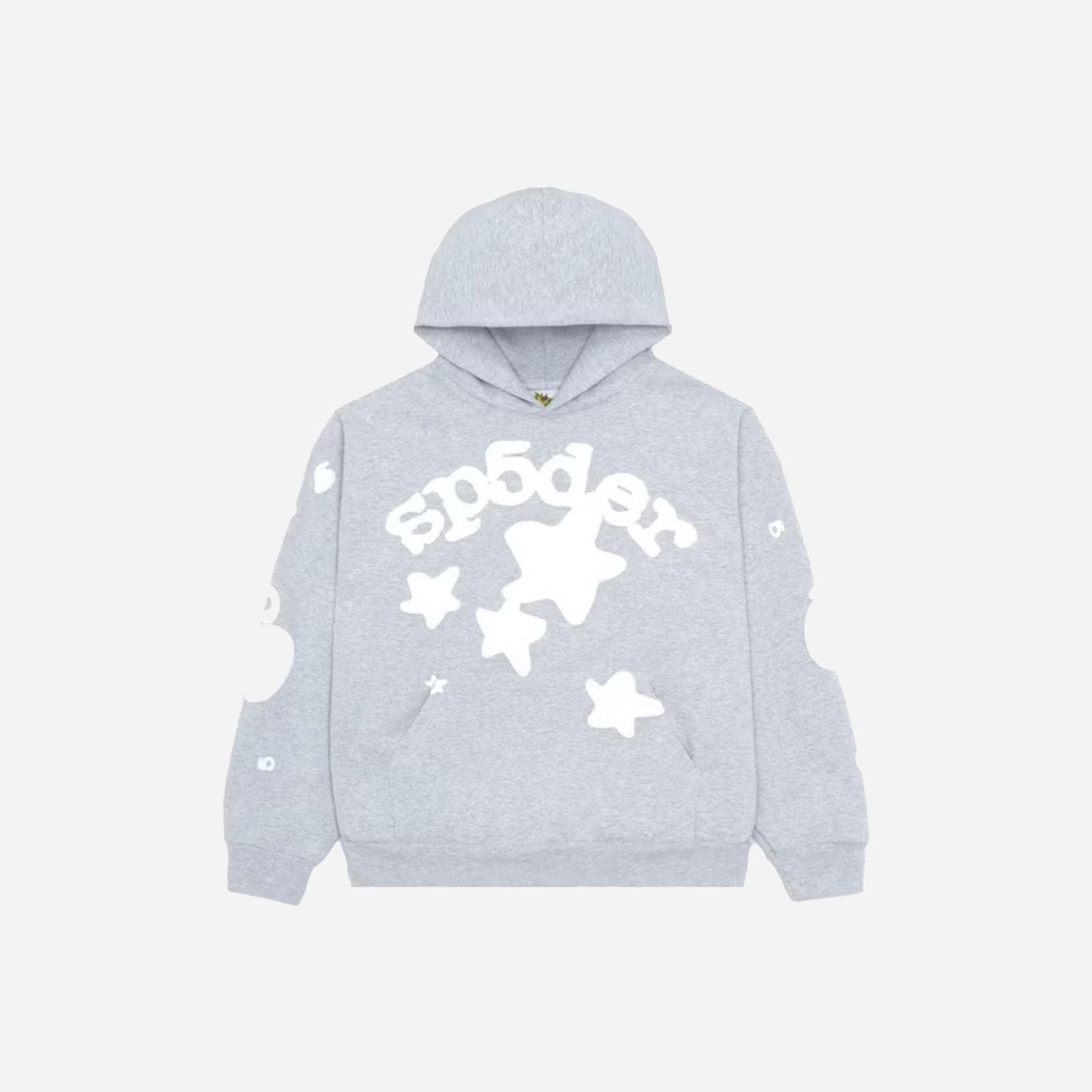 Sp5der Beluga Big Star Hoodie Heather Grey Heat Irvine