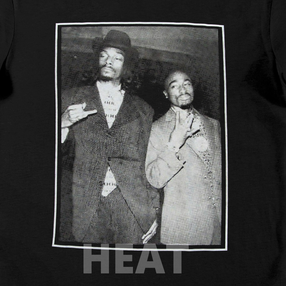 Snoop And Tupac Unisex Black Graphic T-Shirt