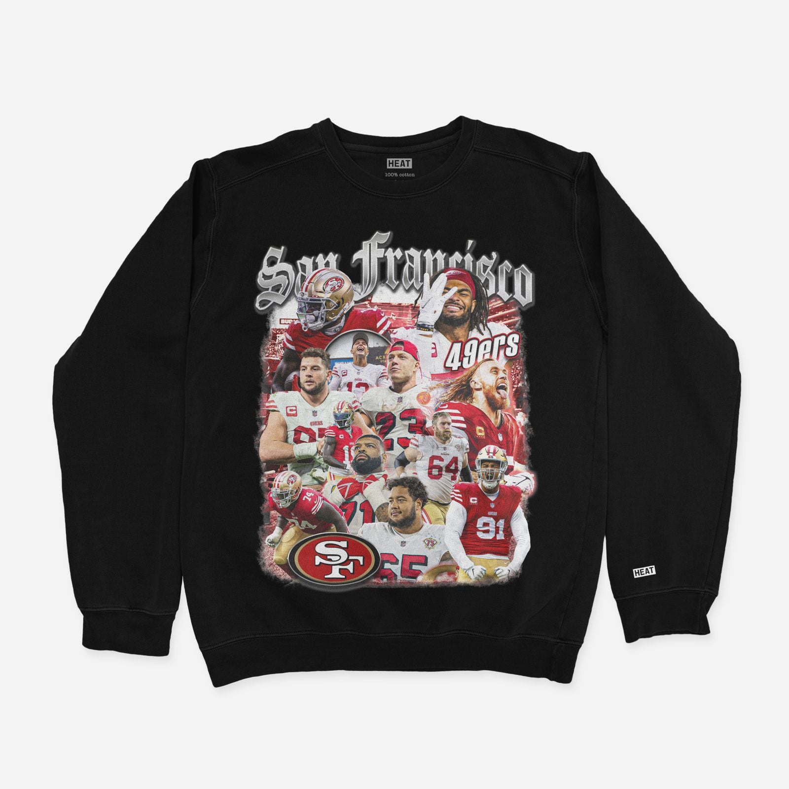San Francisco 49ers Crewneck Sweatshirt Heat Irvine