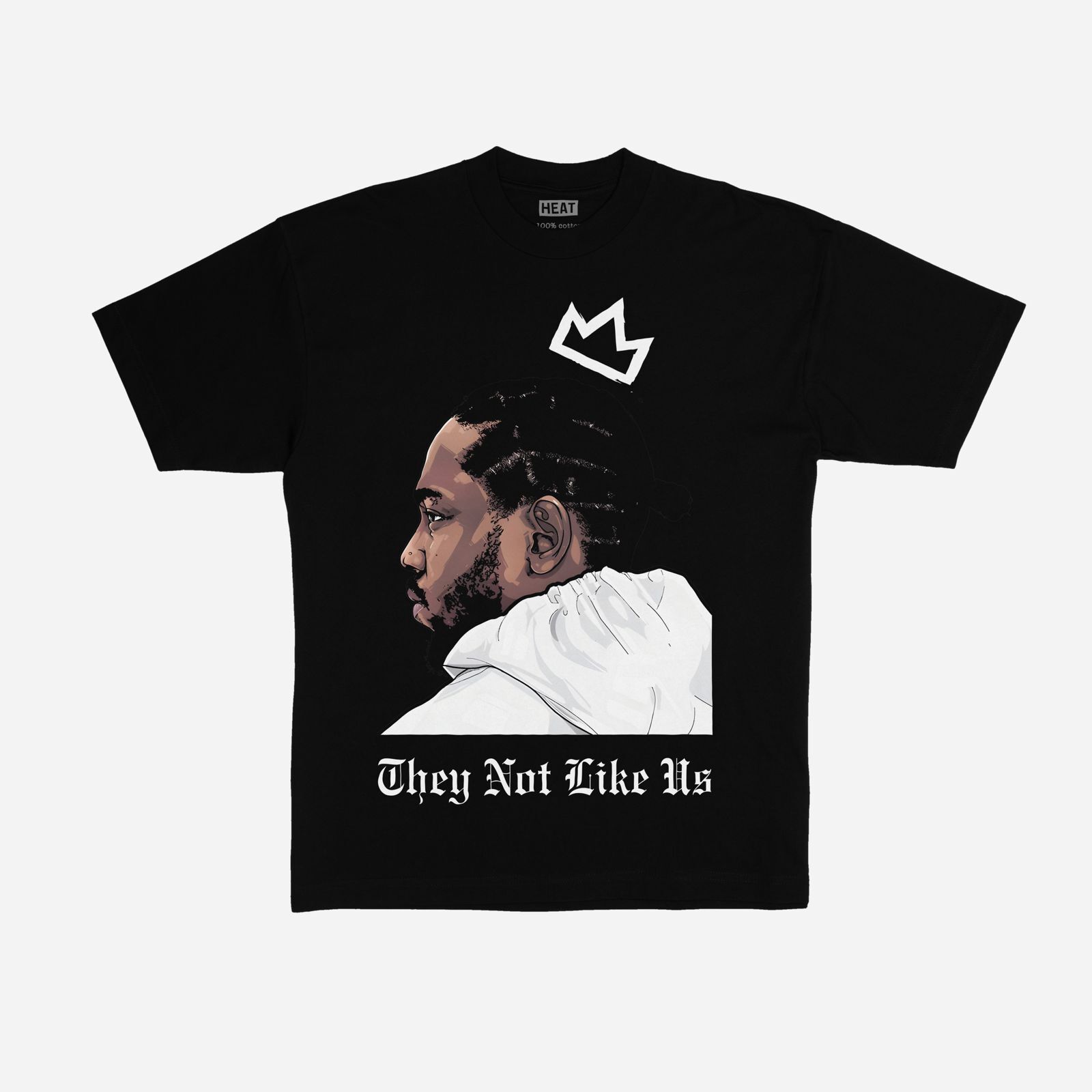 King Kendrick Lamar They Not Like Us Crown Graphic T Shirt Heat Irvine