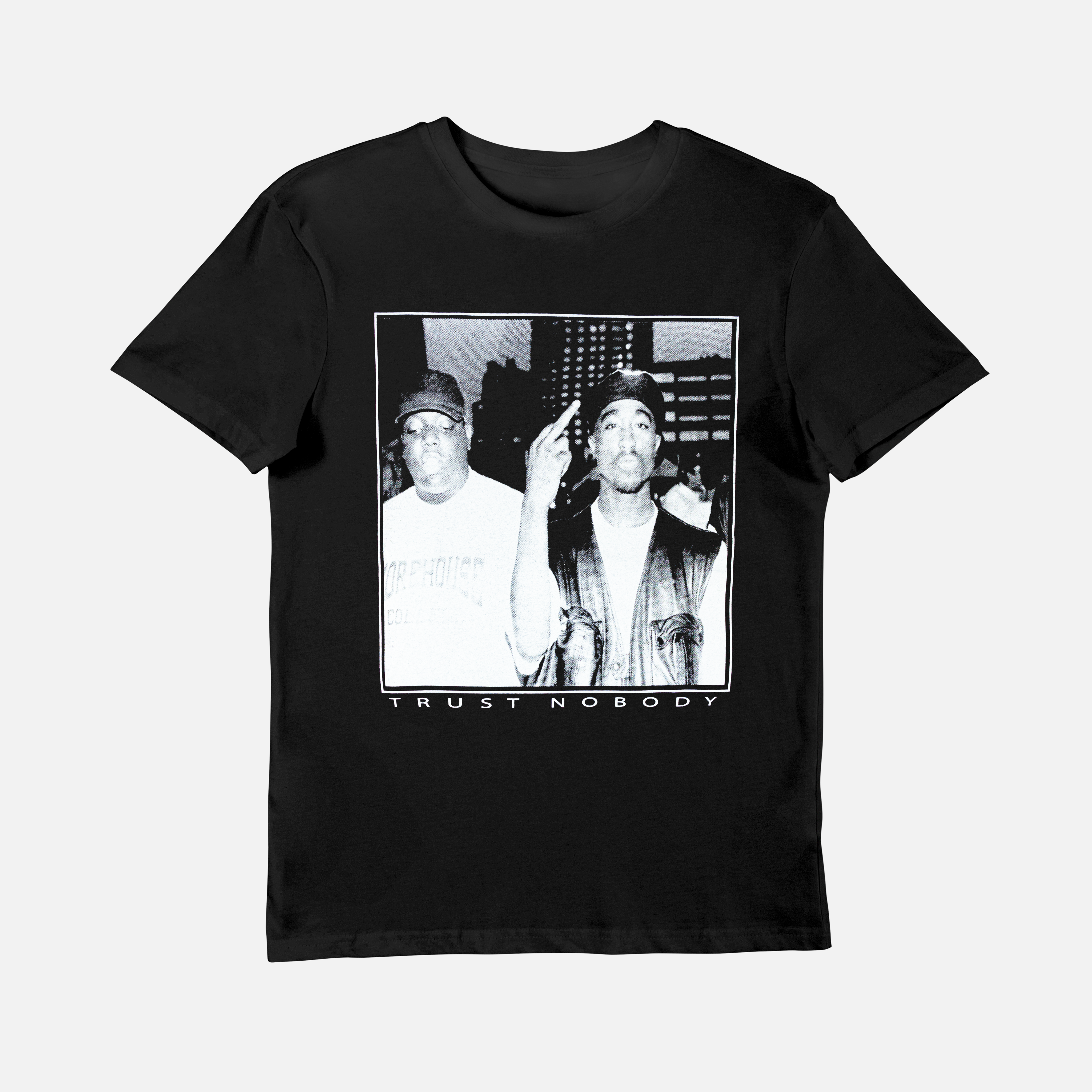 Tupac And Biggie Unisex Black Graphic T-Shirt